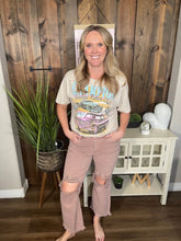 Load image into Gallery viewer, Sample (Size 7) - Babs High Rise Distressed Straight Jeans in Mauve
