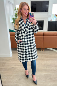 Monochromatic Moment Plaid Coat