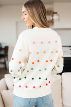 Load image into Gallery viewer, Candy Buttons Pom Detail Sweater
