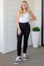 Load image into Gallery viewer, Carmen Double Cuff Joggers in Black
