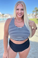 Load image into Gallery viewer, Cayman Islands Striped Swim Top
