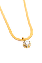 Load image into Gallery viewer, Here to Shine Gold Plated Necklace in White
