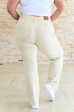 Load image into Gallery viewer, Selena High Rise Distressed 90&#39;s Straight Jeans in Bone
