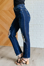 Load image into Gallery viewer, Montana High Rise Rigid Magic Distressed Straight Jeans
