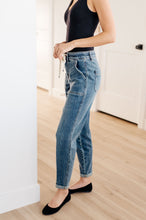 Load image into Gallery viewer, Payton Pull On Denim Joggers in Medium Wash
