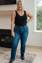 Load image into Gallery viewer, Pippa High Rise Button Fly Straight Jeans
