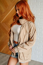 Load image into Gallery viewer, Rain, Rain Go Away Parachute Jacket in Camel
