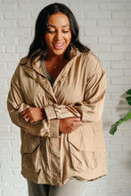 Load image into Gallery viewer, Rain, Rain Go Away Parachute Jacket in Camel
