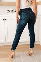 Load image into Gallery viewer, Rowena High Rise Pull On Double Cuff Slim Jeans
