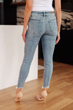 Load image into Gallery viewer, Sherry Mid Rise Release Waistband Detail Skinny
