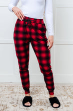 Load image into Gallery viewer, Your New Favorite Joggers in Red Plaid
