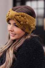 Load image into Gallery viewer, Pom Knit Head Wrap in Mustard
