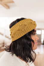 Load image into Gallery viewer, Pom Knit Head Wrap in Mustard
