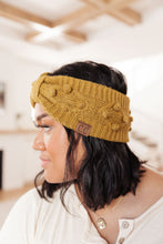 Load image into Gallery viewer, Pom Knit Head Wrap in Mustard
