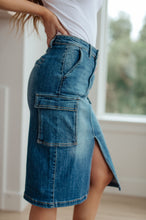 Load image into Gallery viewer, Always Be There Cargo Denim Skirt
