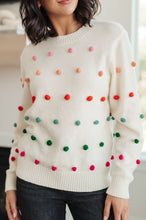 Load image into Gallery viewer, Candy Buttons Pom Detail Sweater
