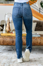 Load image into Gallery viewer, Christine High Contrast Slim Bootcut Destroyed Jeans
