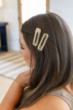 Load image into Gallery viewer, Double Trouble 2 Pack Hair Clip in Gold Leaf
