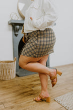 Load image into Gallery viewer, Late To Class Plaid Mini Skort
