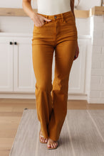 Load image into Gallery viewer, Melinda High Rise Control Top Flare Jeans in Marigold
