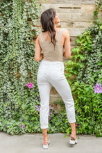 Load image into Gallery viewer, Mid-Rise Boyfriend Destroyed White Jeans
