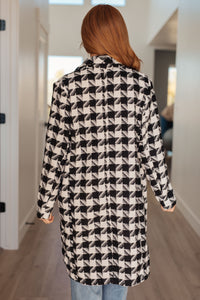 Monochromatic Moment Plaid Coat