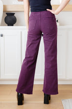 Load image into Gallery viewer, Petunia High Rise Wide Leg Jeans in Plum
