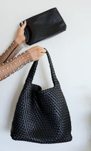 Load image into Gallery viewer, Woven and Worn Tote in Black
